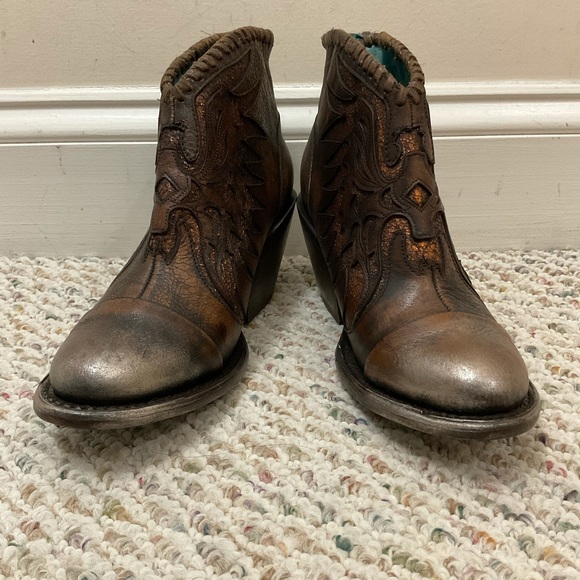 🆕 Corral brown phoenix leather cowboy ankle boots - Picture 3 of 8